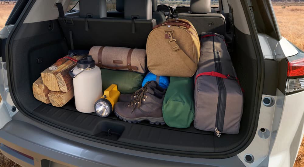 Cargo space inside a 2025 Nissan Pathfinder