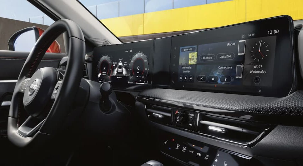 Black dash in a 2026 Nissan Kicks.