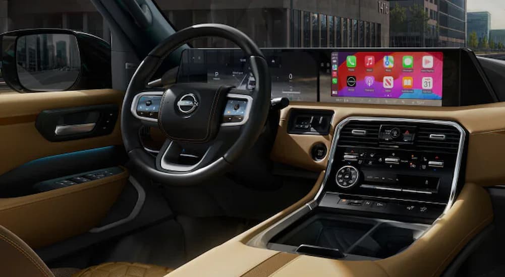 Black and brown dash in a 2026 Nissan Armada.