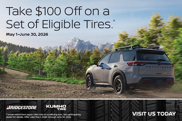$100 Off on a Set of Eligible Tires.